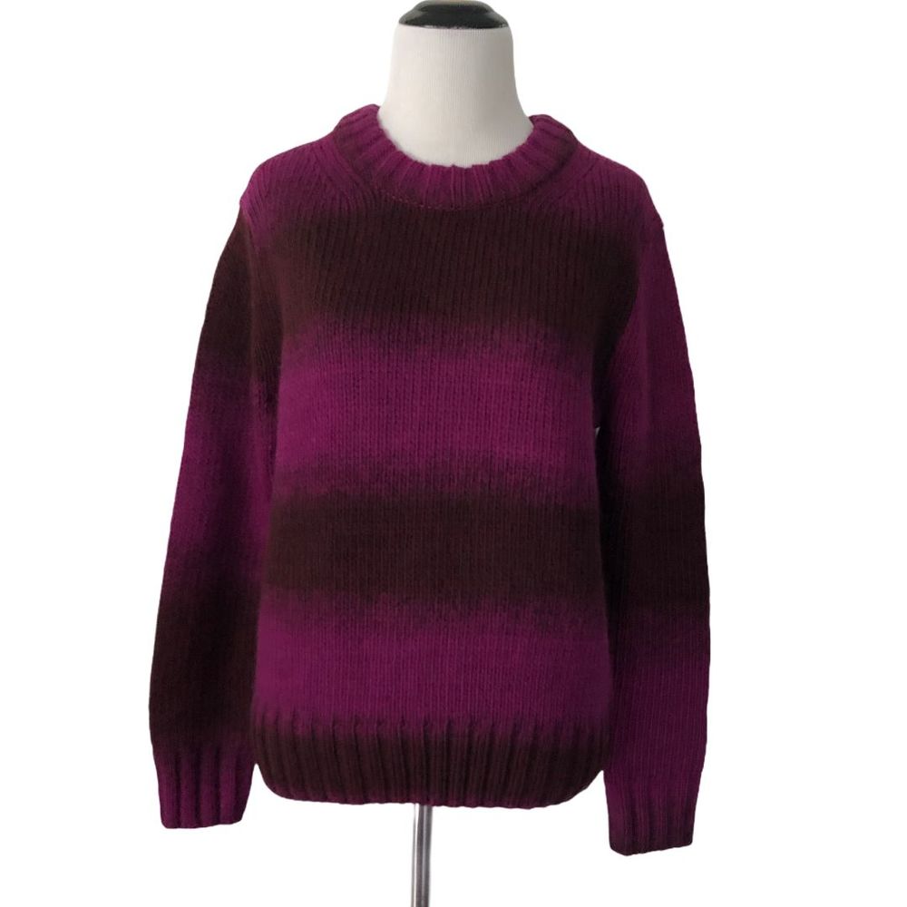 Kate Spade Saturday S Plum Ombre Crewneck Sweater